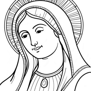 Virgin Mary Coloring Page 18299-14741