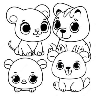 Cute Baby Animals Coloring Page 18310-14752