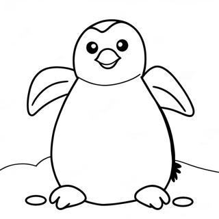 Monty The Penguin Coloring Page 18319-14761