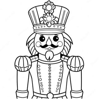 Elegant Nutcracker Soldier Coloring Page 1832-1511