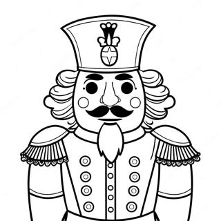 Elegant Nutcracker Soldier Coloring Page 1832-1512