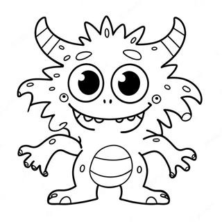 Silly Monster Coloring Page 18339-14775