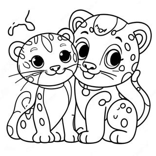 Diego And Baby Jaguar Adventure Coloring Page 18350-14790