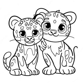 Diego And Baby Jaguar Adventure Coloring Page 18350-14791