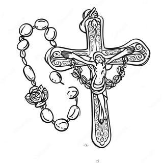 Rosary Coloring Pages