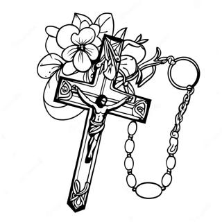 Rosary Coloring Page 18379-14803