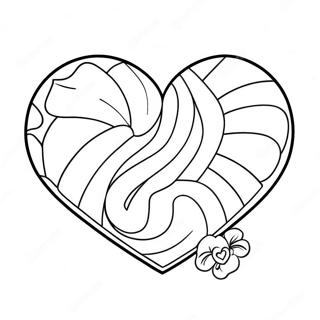 Candy Heart Coloring Page 18409-14826