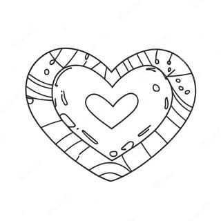 Candy Heart Coloring Page 18409-14827