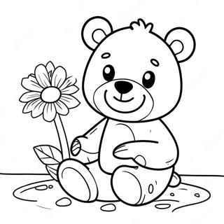 Potty Training Fun With Teddy Bear Coloring Page 18419-14835