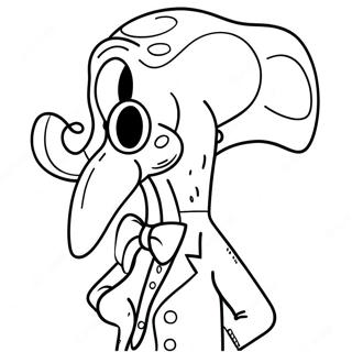 Squidward Coloring Page 1841-1515