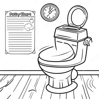 Colorful Potty Training Chart Coloring Page 18420-14837