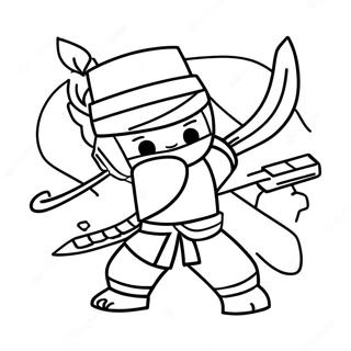 Epic Ninja Roblox Battle Coloring Page 18440-14857