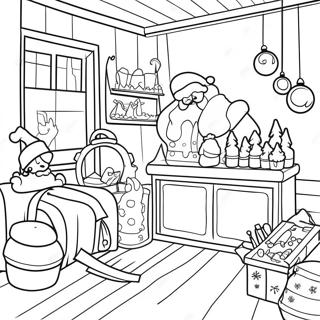 Santa S Workshop Coloring Page 18449-14865