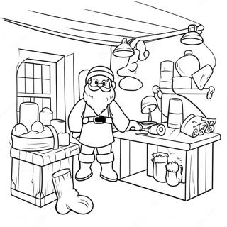 Santa S Workshop Coloring Page 18449-14868