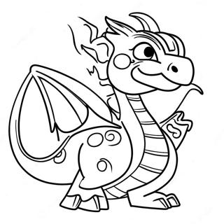 Fire Breathing Dragon Ninjago Coloring Page 18460-14873