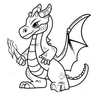 Fire Breathing Dragon Ninjago Coloring Page 18460-14874