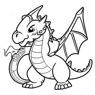 Fire Breathing Dragon Ninjago Coloring Page 18460-14875