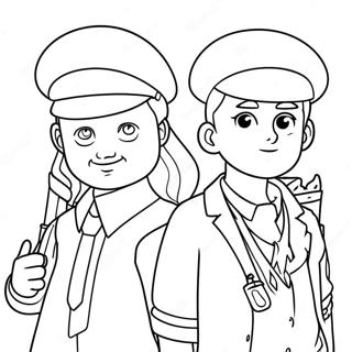 Tbhk Characters Coloring Page 18490-14901