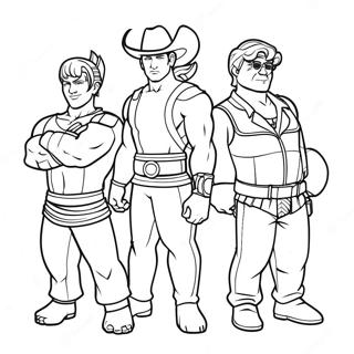 Tbhk Characters Coloring Page 18490-14903