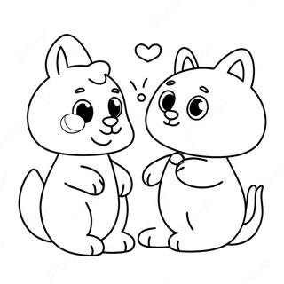 Cute Lol Pets Playing Together Coloring Page 18510-14911