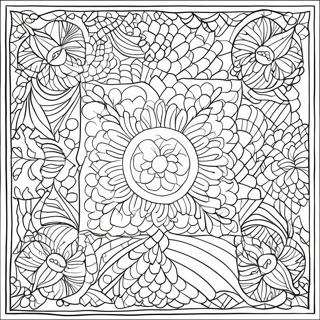 Quilt Pattern Coloring Page 18519-14917