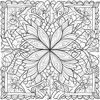 Quilt Pattern Coloring Page 18519-14919