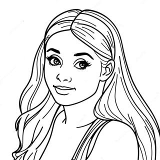 Ariana Grande Coloring Page 1851-1517