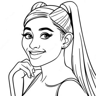 Ariana Grande Coloring Page 1851-1518