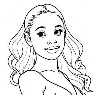 Ariana Grande Coloring Page 1851-1519