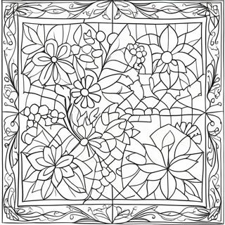 Colorful Quilt Blocks Coloring Page 18520-14921