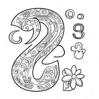 Number 3 Coloring Page 18529-14927