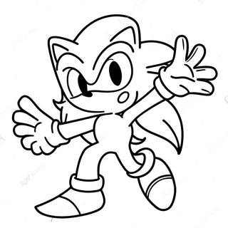 Sonic Silver In Action Coloring Page 18540-14939