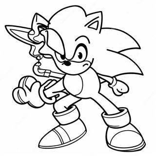 Sonic Silver In Action Coloring Page 18540-14940