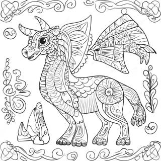 Alebrijes Coloring Page 18599-14978