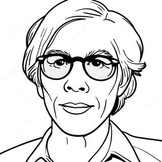 Andy Warhol Coloring Page 18609-14987