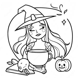 Witchy Coloring Page 1861-1533