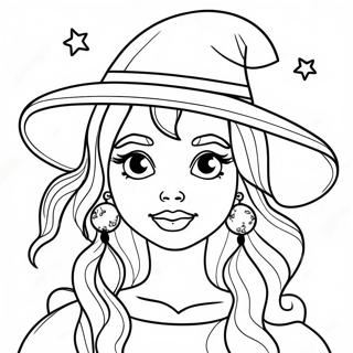 Witchy Coloring Page 1861-1534