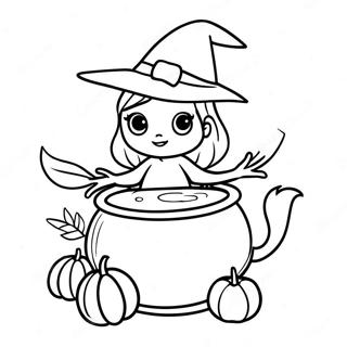 Witchy Coloring Page 1861-1536