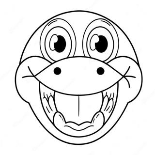 Funny Big Mouth Animal Coloring Page 18620-14997