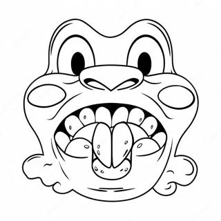 Funny Big Mouth Animal Coloring Page 18620-14999