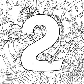 Number 2 Coloring Pages