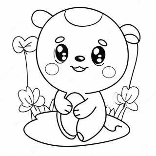 Cute Number 2 With Balloons Coloring Page 18630-15003