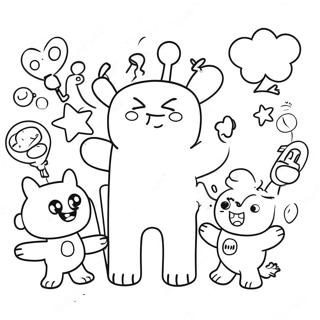 Wubbzy And Friends Fun Coloring Page 18660-15032