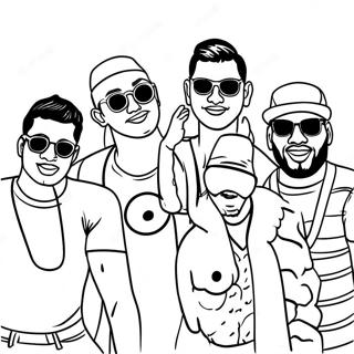 Cool Homies Hanging Out Coloring Page 18670-15037