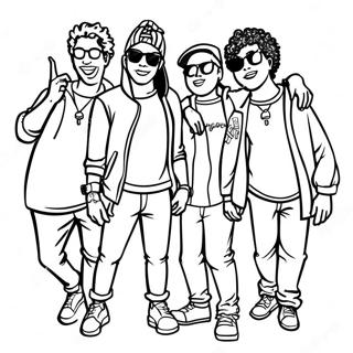 Cool Homies Hanging Out Coloring Page 18670-15038