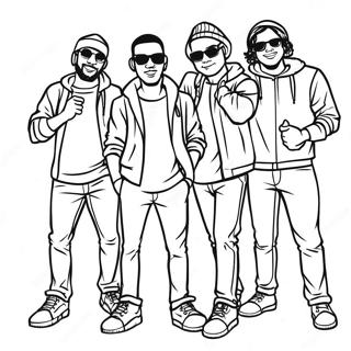 Cool Homies Hanging Out Coloring Page 18670-15039