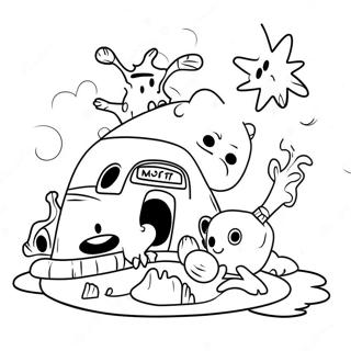 Colorful Island Of Misfit Toys Coloring Page 18680-15045