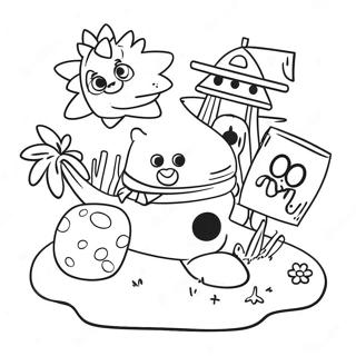 Colorful Island Of Misfit Toys Coloring Page 18680-15047