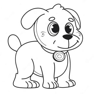 Cute Target Dog Mascot Coloring Page 18690-15060