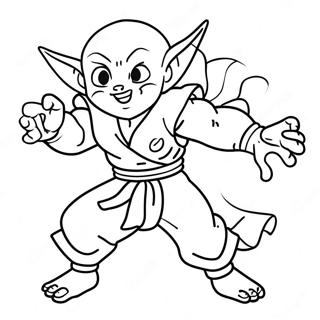 Piccolo In Action Coloring Page 18700-15063